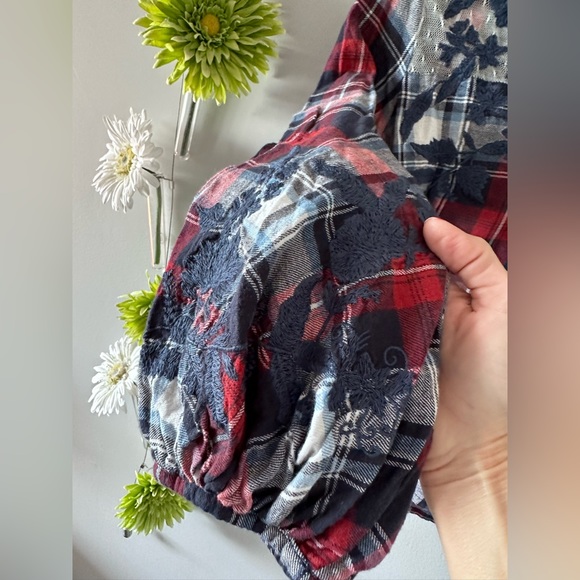 🟡2/30$ | Zara | Soft embroidery checkered top - Picture 11 of 12